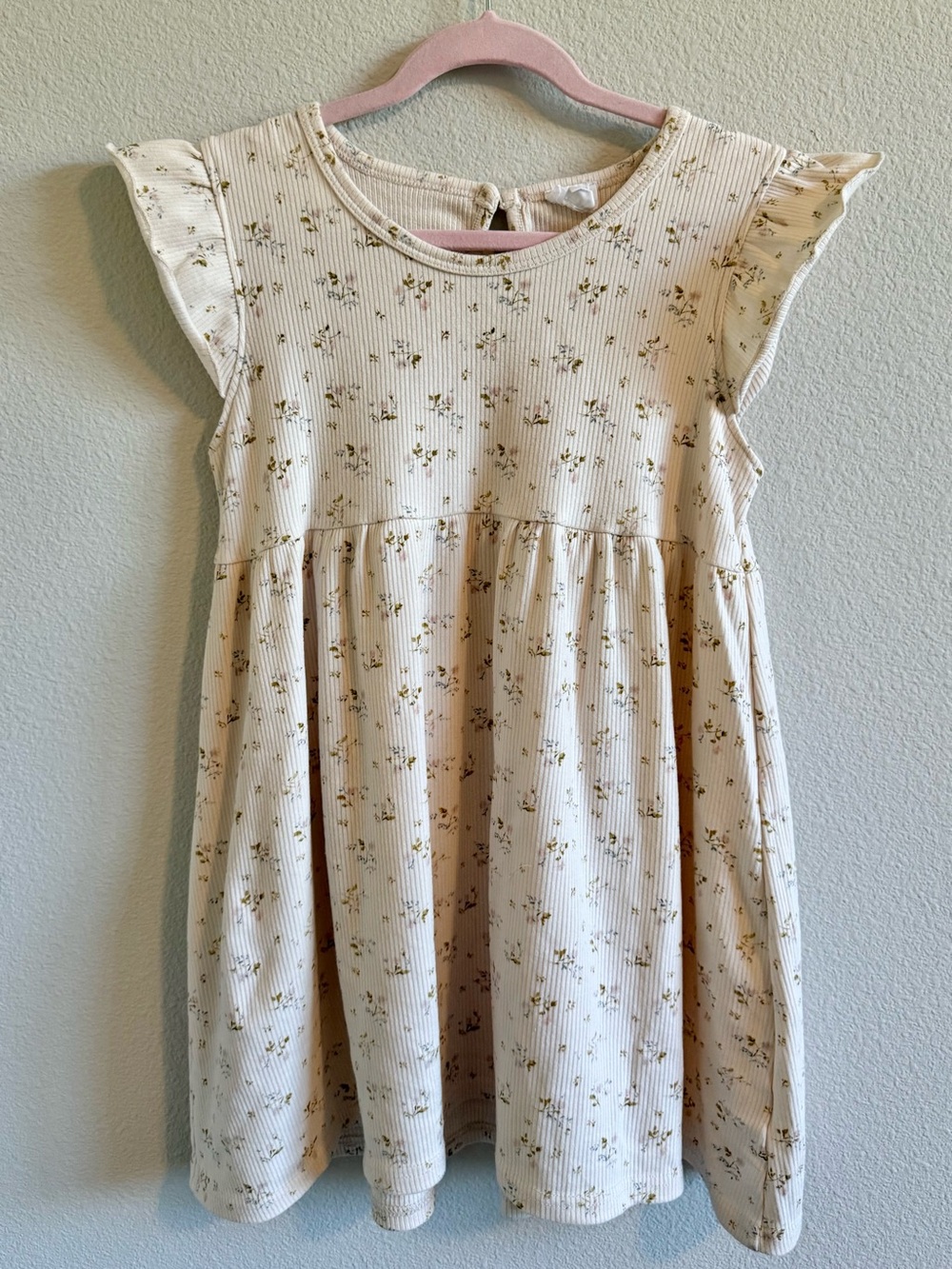 Jamie Kay Floral Ruffle Sleeve Dress | Size 7Y